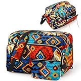 Bolsa de tricô de fio de crochê 2 peças - Organizador de armazenamento de fios IBFUN Sacos de crochê para iniciantes com alça de ombro para acessórios de malha, agulhas e ganchos