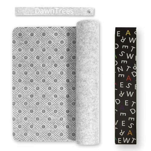 Image of Large Felt Desk Mat,47.2 inchx 23.6 inch,Non-Slip Desk Pad for Office and Home,120x60cm Full Table Mouse Pad,Keyboard Mats for Desk,Desktop Protection(Light Gray)