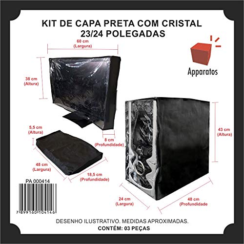 CAPA PARA GABINETE TECLADO E MONITOR 23