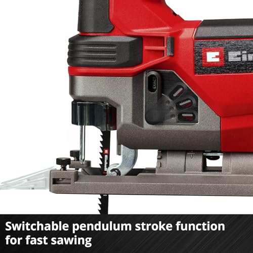 Einhell Cordless Jigsaw TE-JS 18/100 Li-Solo Power X-Change (18 V, 100 mm Cutting Depth in Wood, 26 mm Stroke Height, max. 45° Bevel cuts, incl. Saw Blade, Without Battery) 8 Einhell Cordless Jigsaw TE-JS 18/100 Li-Solo Power X-Change (18 V, 100 mm Cutting Depth in Wood, 26 mm Stroke Height, max. 45° Bevel cuts, incl. Saw Blade, Without Battery) - Image 8