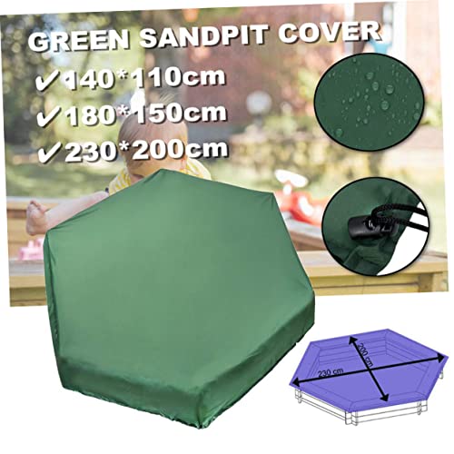Couverture anti-poussière pour bac à sable extérieur propre et sec