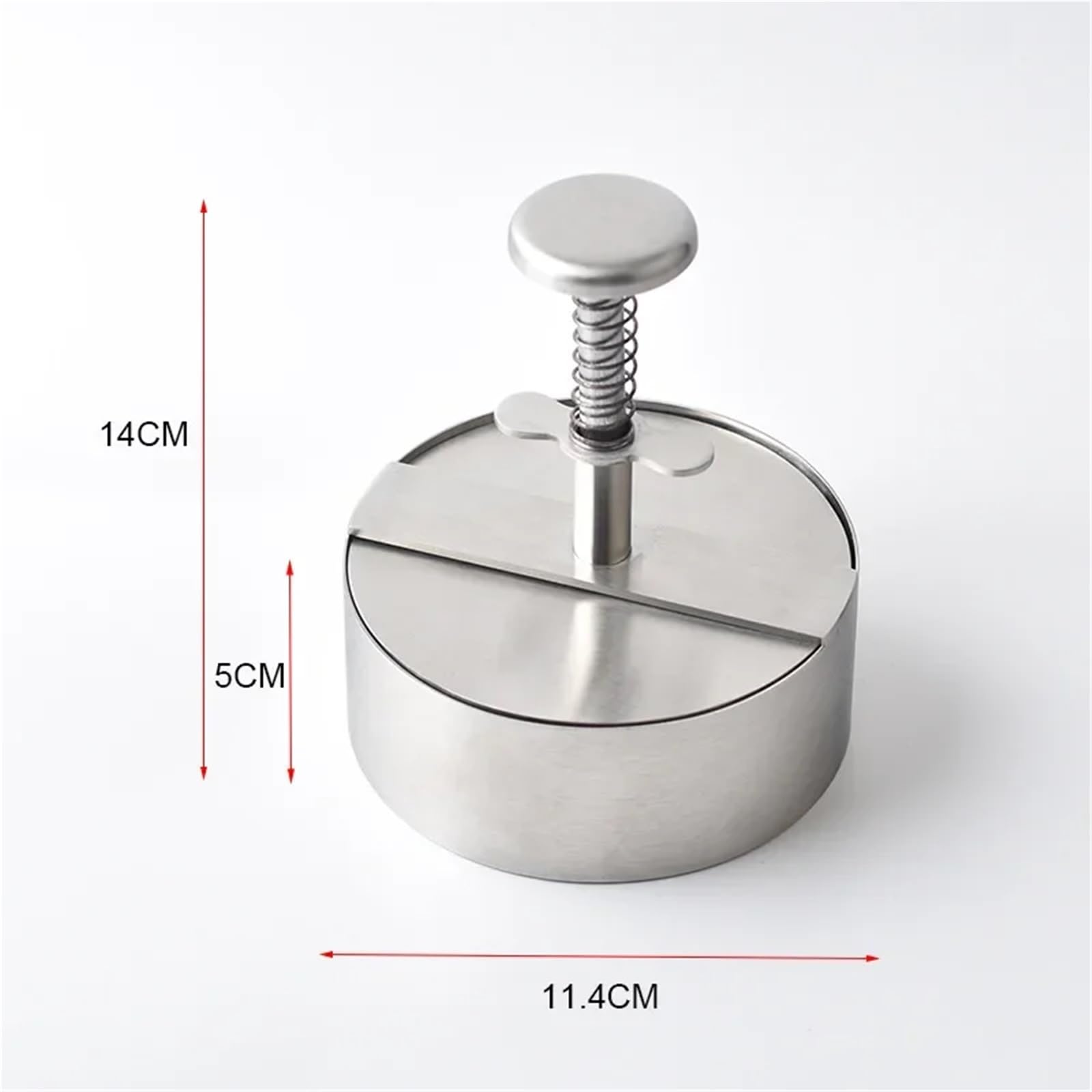hamburgerpresse Hamburgerpresse, Hamburger-Patty-Maker, 304 Edelstahl, Antihaftbeschichtung, Burgerpresse zur Herstellung von Fleischpatties und dünnen Burgern(Diameter 11.4CM)