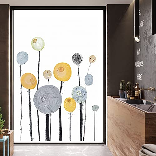 DIY Vinilos Decorativos Vinilos Mampara Baño Película para Vidrio Anti-UV Etiqueta Engomada De La Ventana Esmerilada De La Película Decorativa del Color Planta 70x120cm (W x H)
