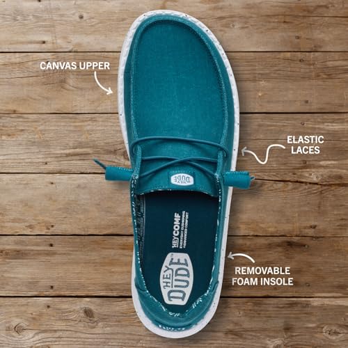 Image of HEYDUDE Women's Wendy Stretch Canvas Slip On Shoes | Easy On Loafer