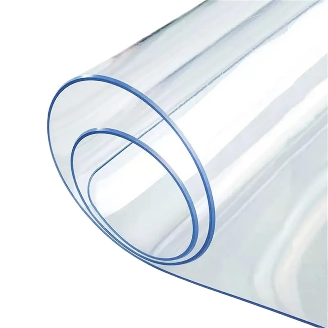 ZFIHAV 1pcs Transparent PVC Table Mat Waterproof Oil-Proof Indoor & Outdoor Use Protector For Versatile Surface Protection for Tables(50X140cm)