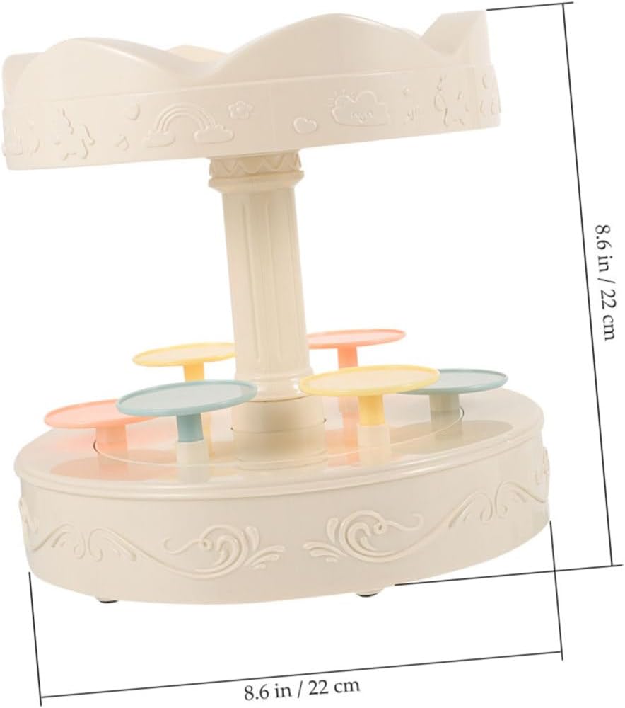 Automatic Rotating Cake Stand Carousel Cupcake Display Stand for Dessert Table