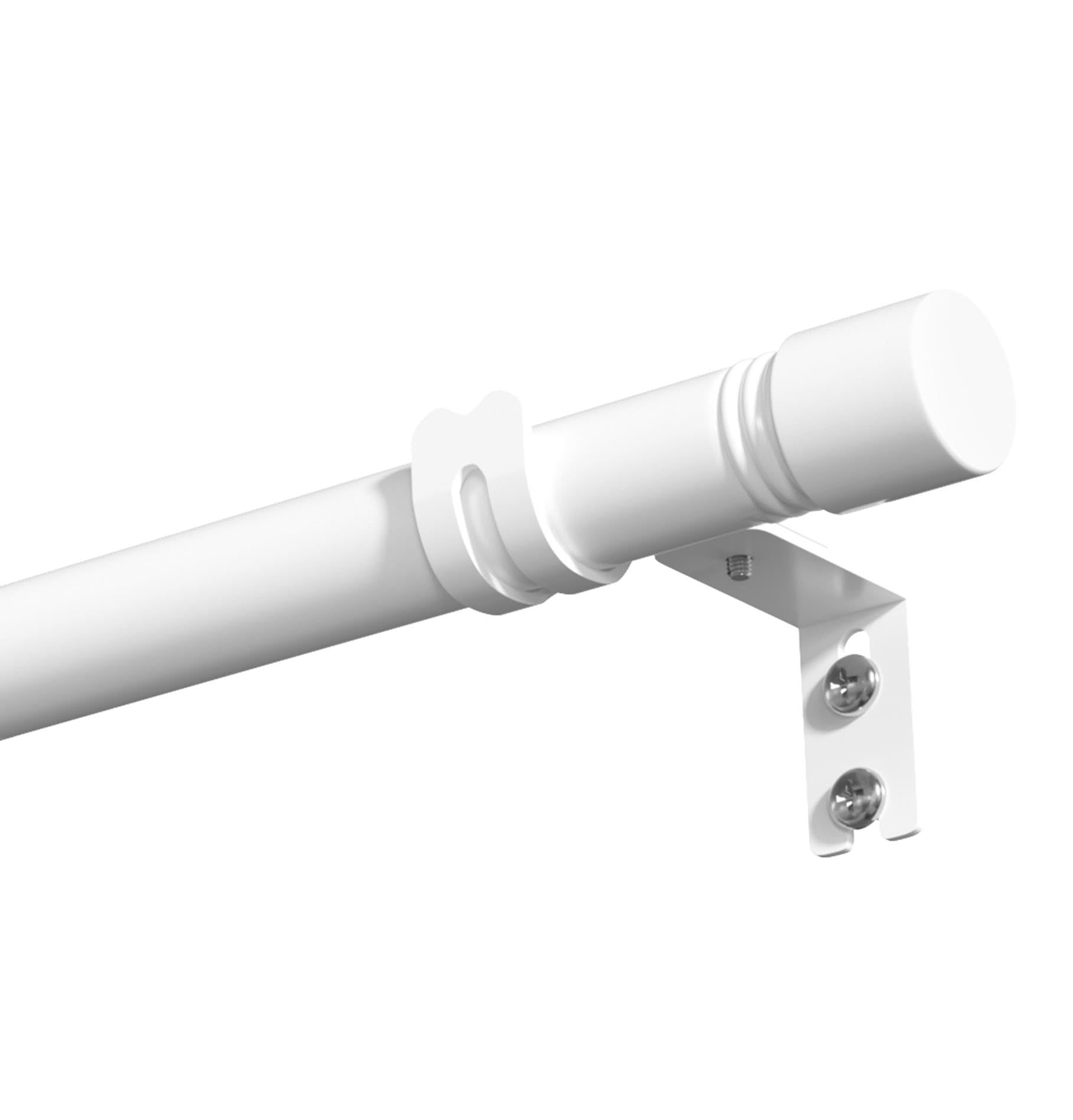 Long Curtain Rod for Windows 144 Inch - 1 inch Heavy Duty White Curtain Rods with 4 Brackets for Living Room Sliding Glass Door Outdoor, Adjustable