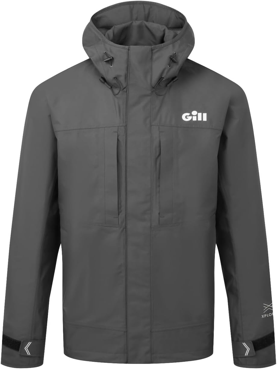 Gill Fishing Mens Aspect 2.0 Jacket - Waterproof, PFAS Free Water Repellent Coating, Lightweight & Breathable