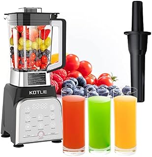 KOTLIE Blender Smoothie Makers, 2000W Blenders for Kitchen Food Processor with 8 Adjustable Speed, High Speed Jug Blenders 8 Preset Programs 2 Litre BPA-Free Jug with 28000 RPM for Ice Nut Fruit