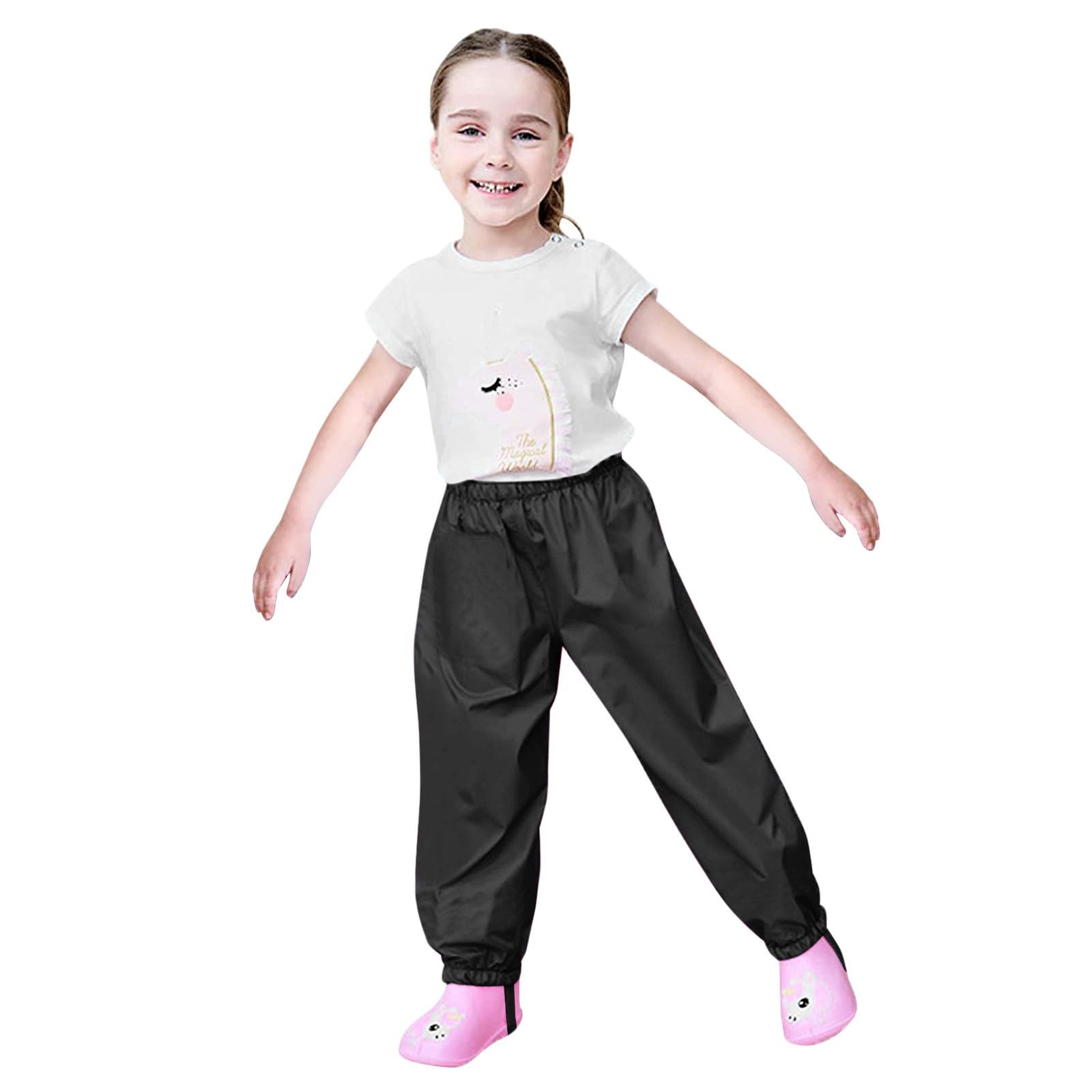 Generisch Pantalones de lluvia para niños 128 pantalones barro niños niños niño impermeable pelele y Jumphou ropa de niño