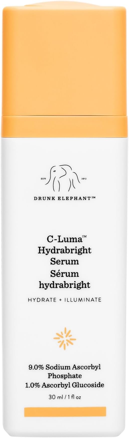 C-Luma Hydrabright Serum - 30 ml/1 fl oz - 10% Hydrating Vitamin C - Clean Clinical Skincare - Cruelty-Free - Dermatologist-Tested - Free of Essential Oils, Silicones, and Fragrance