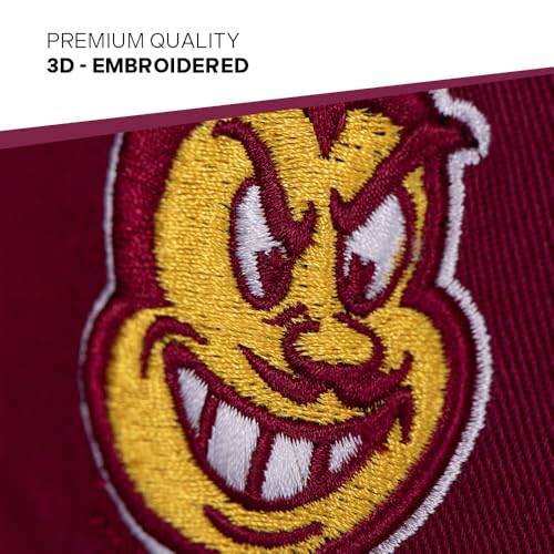 Gorra bordada Arizona State University roja ajustable miniatura 3