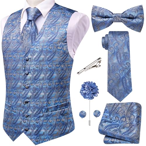 Gilet en soie homme ensemble complet ajustable pour éviter les fautes de goût en soirée