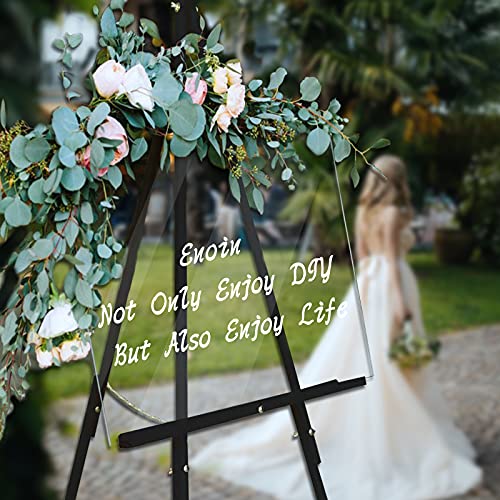 Image of Enoin 4pcs 12x16 Inch Clear Acrylic /Plexiglass Sheet 0.060 inch 1 /16 Inch Thick, Plastic Sheet Transparent Board Panel for Glass, DIY Project,Picture Frame, Paintings, Art Craft