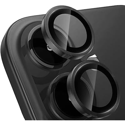 Enfein iPhone 17 İle Uyumlu CmCov Kamera Lens Koruyucu Kolay Tak Çıkar Ergonomik İnce Tasarım Kırılma Ve Çizilme Önleyici Siyah