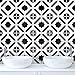 Master_GGGGG Frise Murale Autocollant Papier Peint imperméable en PVC Autocollant de cuisine et de salle de bain Décor Mural Puzzle noir 20 cm X 20 cm1 lot de 10 pièces