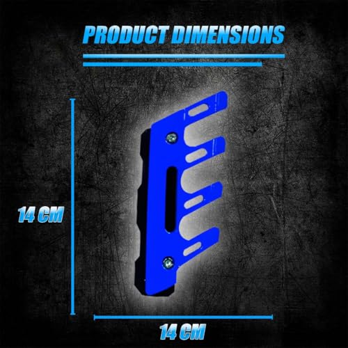 Image of ABS Shocker Protector | Front Fork Fender Protector | Universal Anti-Fall Slider Guard for All Bikes (Blue)