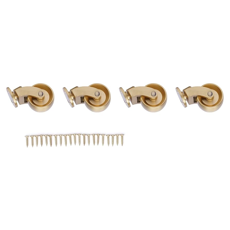 アンティーク風　真鍮製　キャスター　4個セット アンティーク風 真鍮製 キャスター 4個セット