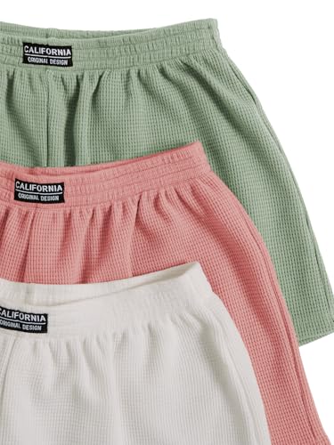 Image of SOLY HUX Women's Summer Shorts 3 Packs Casual Comfy Shorts Sets