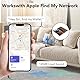 Air Smart Tag Card Funktioniert mit Apple Find My, Wiederaufladbarer Wallet Tracker (nur iOS), Dünne Geldbörsen Tracker Karte IP68 Wasserdicht, Air Tag Karte für Reisekoffer/Geldbeutel/Koffer