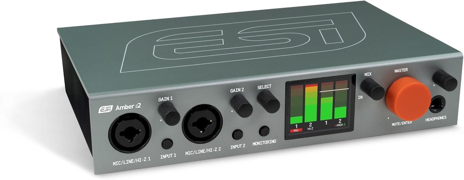 ESI Amber i2 | 2-in / 2-out USB-C Audio Interface ESI Amber i2 | 2-in / 2-out USB-C Audio Interface