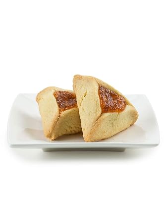 Green's Bakery Individually Wrapped Apricot Hamantashen Shortbread Cookie, 100 Count, Buttery, Fresh and Delicious Shortbread Cookie, OK Certified Kosher and Pareve, Dairy Free and Nut Free, Popular during the Jewish Holiday of Purim, Year Around Dessert