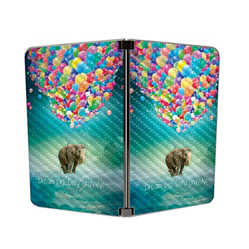 Image of Mighty Skins Carbon Fiber Skin for Microsoft Surface Duo - Elephant Balloons | Protective, Durable Textured Carbon Fiber Finish | Easy to Apply | Made in The USA