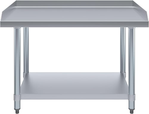 Miniatura 2 de AmGood Soporte de acero inoxidable de 24 x 36 pulgadas | Altura: 24 pulgadas | Mesa de parrilla comercial resistente