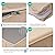 ClawsCover 7Pack Outdoor Seat and Back Cushions Replacement Covers Fit for 3/5 Pieces 4-Seater Wicker Rattan Patio Furniture Conversation Set Sectional Couch,Light Khaki-Small (Include Cover Only)