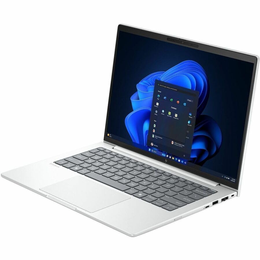 Image of HP EliteBook 8 G1i 14 inch Notebook - WUXGA - 60 Hz - Intel Core Ultra 7 255U - 16 GB - 512 GB SSD - English Keyboard - Glacier Silver - Intel Chip - 1920 x 1200 - Windows 11 Pro - - In-plane Switching (I
