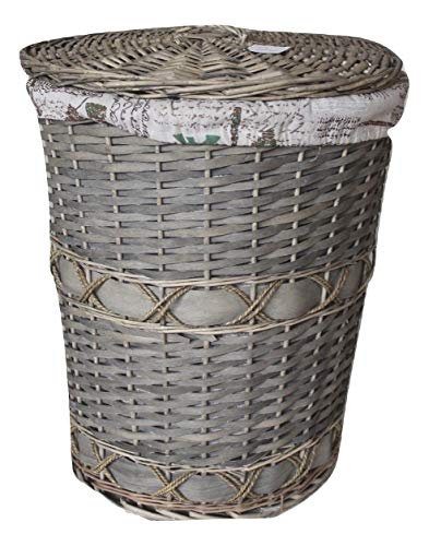 VANNIDEC Panier A Linge Rond en Osier