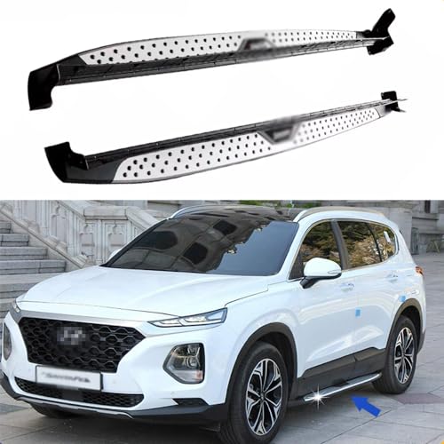 Estribos laterales para Santa Fe 2019-2023 aluminio negro miniatura 1
