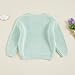 Qmlyev Newborn Toddler Baby Girl Boy Knit Sweater Round Neck Sweatshirt Long Sleeve Tops Pullover Fall Winter Clothes (Blue, 3-4 Years)