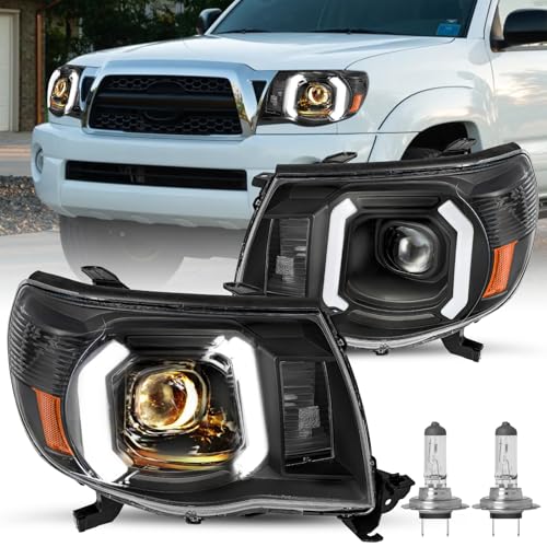 Image of JSBOYAT LED DRL Headlight Assembly for 2005-2011 Toyota Tacoma Pickup