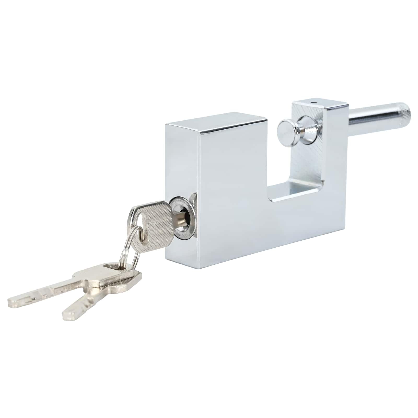 Set di 6 lucchetti in acciaio resistente, soluzione di sicurezza per cancelli, porte e armadi, 8,7 x 1,9 x 5,5 cm