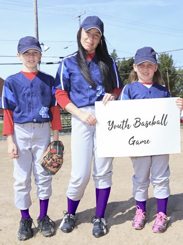 Image of Baseball Socks and Belt Set Cotton Youth Softball Socks for Boys Girls