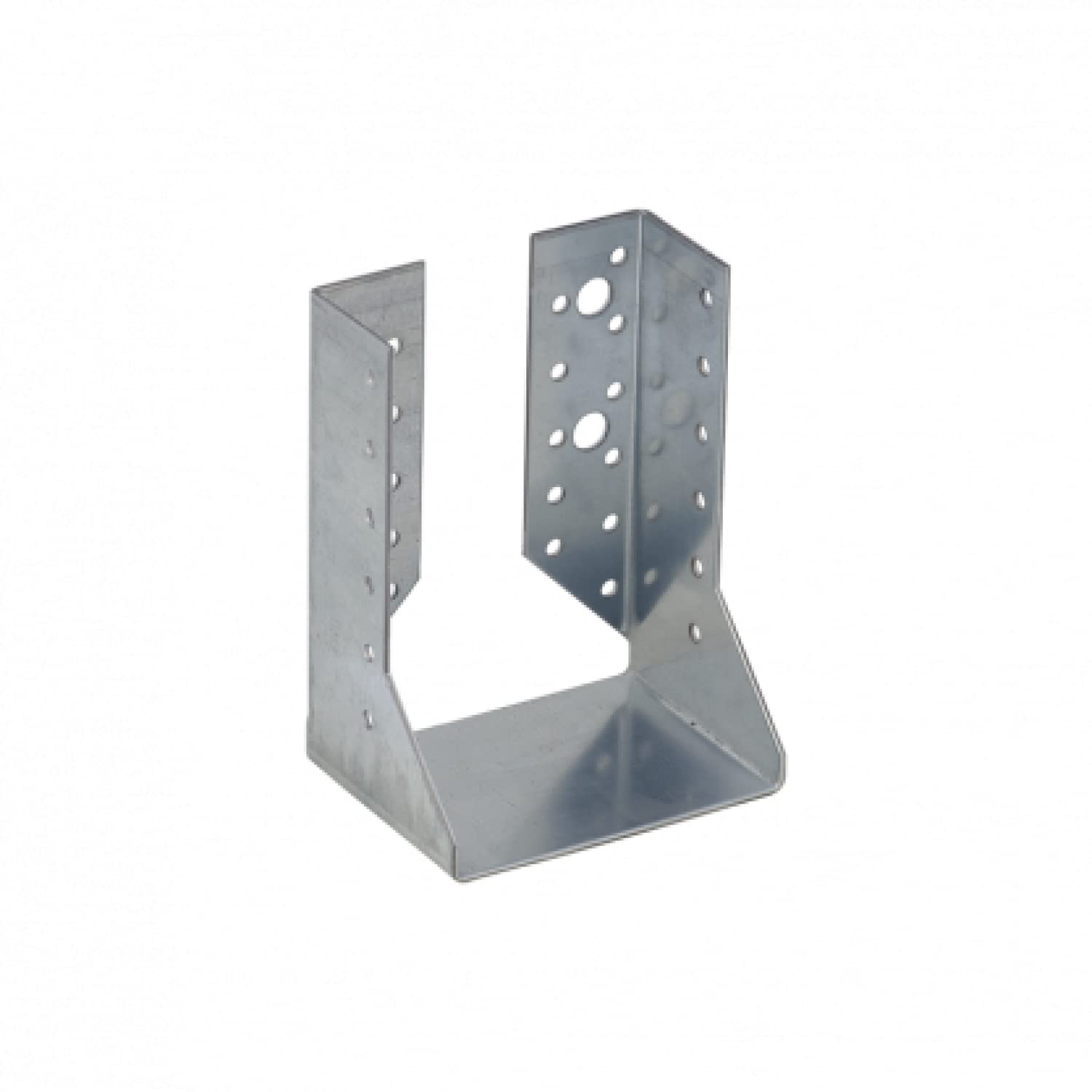 Gedotec Silver Steel Joist Hangers 1 Pc - 100 X 140 X 75 Mm | Heavy Duty Angle Connector | Post Base