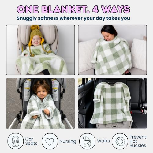 Image of Buckle Me Baby Cozy Car Seat Blanket -Wearable Car Seat Blankets for Babies