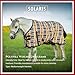 Jeffers Pony Poppins Solaris 1200 Denier Turnout Blanket, 240 gram Polyfill, Brown & Cream Plaid 48