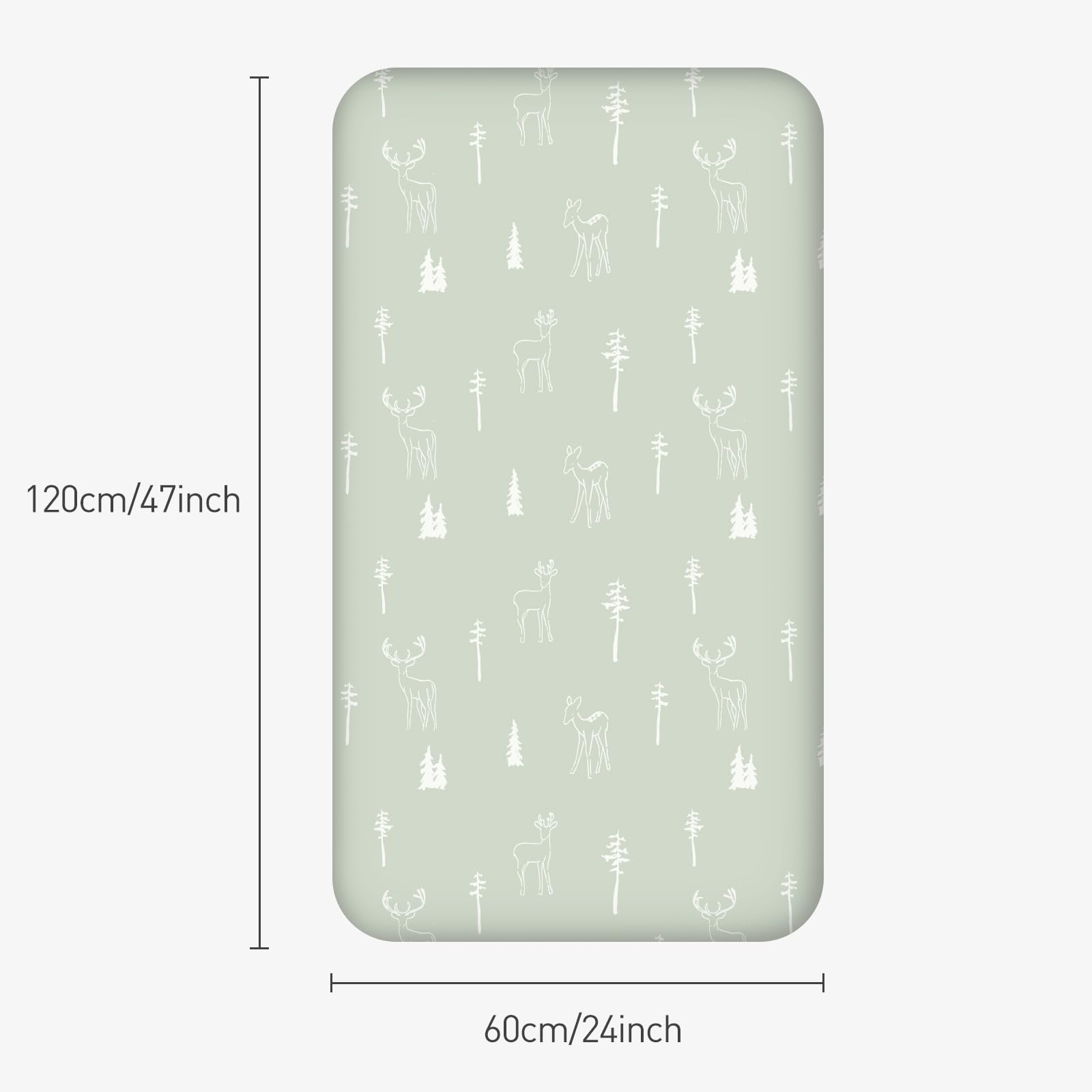 Lenzuola Per Lettino 120x60cm - 2 Pezzi In Microfibra, Angoli Elasticizzati, Tema Balene - Foto 2