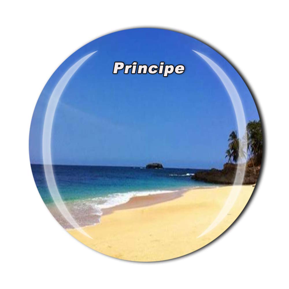 MUYU Magnet Principe Island Sao Tome and Principe Fridge Travel Souvenir Gift Home Kitchen Decoration ic Sticker Crystal Refrigerator Collection