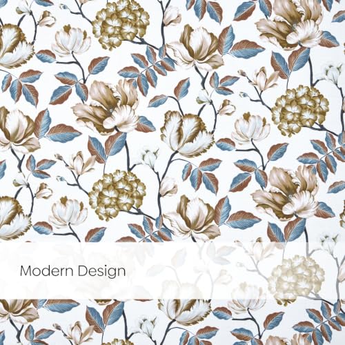 Image of haus & kinder Digital Printed Cotton Window Curtain 5 Feet Long Pack of 2 Window Curtains, 5 Feet Curtain for Window (Earthy Bloom, Multicolor 130x152 CM)
