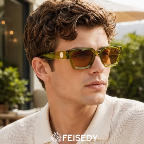 Image of FEISEDY Vintage Small Sunglasses Oval Slender Metal Frame Candy Colors B2277