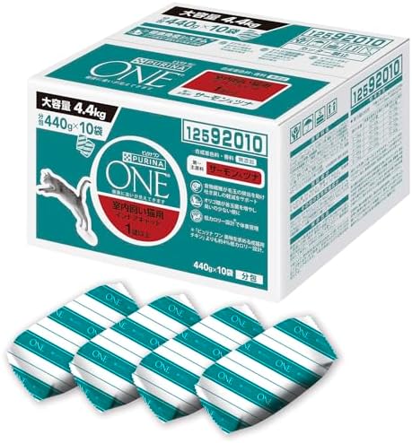 （08:00時点） ピュリナ ワン キャット 室内飼い猫用 インドアキャット サーモン&ツナ 4.4ｋｇ(440g×10袋入) 【Amazon.co.jp限定】