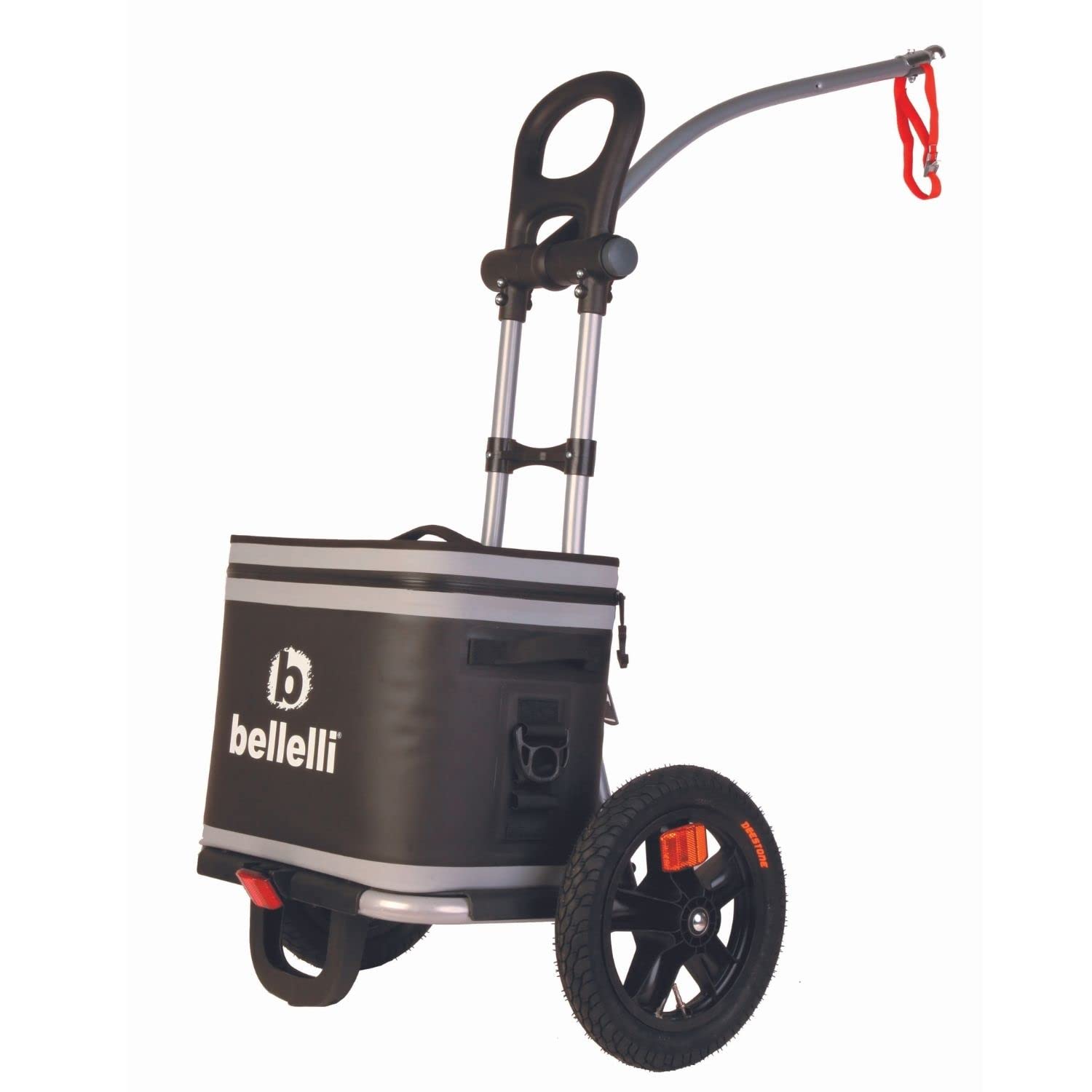 Red Loon by Bellelli - Carro de la compra para bicicleta - Remolque de bicicleta - Bolsa de picnic B-Tourist - Con bolsa térmica de 20 litros - Nevera con hasta 68 h de refrigeración - Carro para