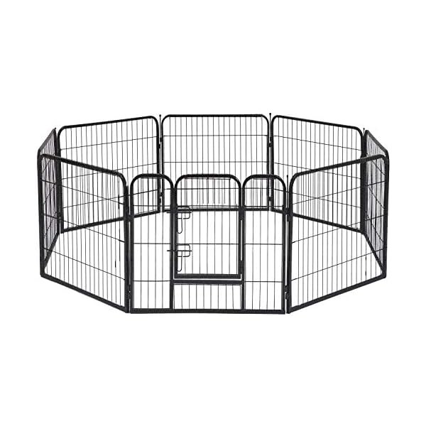 Dog Pen Playpen Dog Fence Extra Large Indoor Outdoor Heavy Duty 8