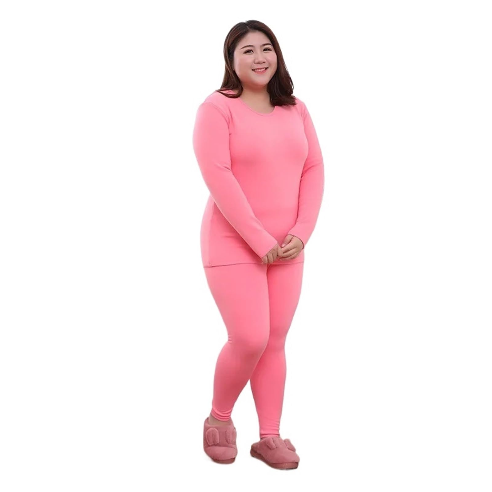 Set di Biancheria Intima Termica da Donna Completo Intimo Termico da Donna Invernale Taglie Forti in Pile, Caldo Ragazza, 2 Pezzi, Lingerie, Top, Mutande Lunghe, Vestiti