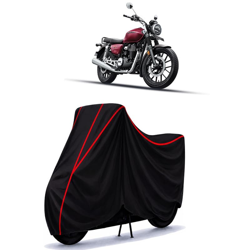Image of CB350 Water Resistant Bike Cover for All Motorcycles & Scooters | Heavy Duty Premium Taffeta Fabric | UV Protection, Dustproof, Scratchproof | All Weather Two Wheeler Body Cover with Elastic Bottom