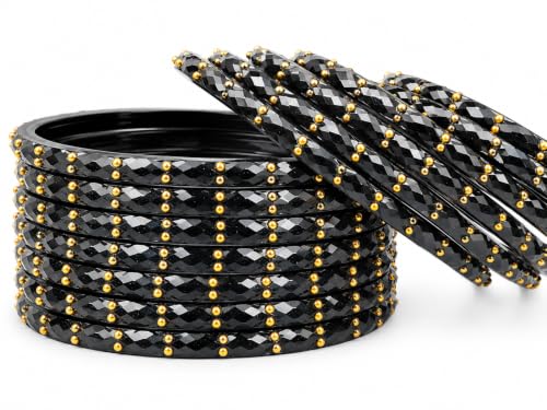 Image of JPS Plain and Glossy Finished Raindrop Glass Bangles Set for Women & Girls | Traditional Ethnic Chudi for Wedding, Party & Regular- Set of 12 Pcs of One Colour | Wedding Special