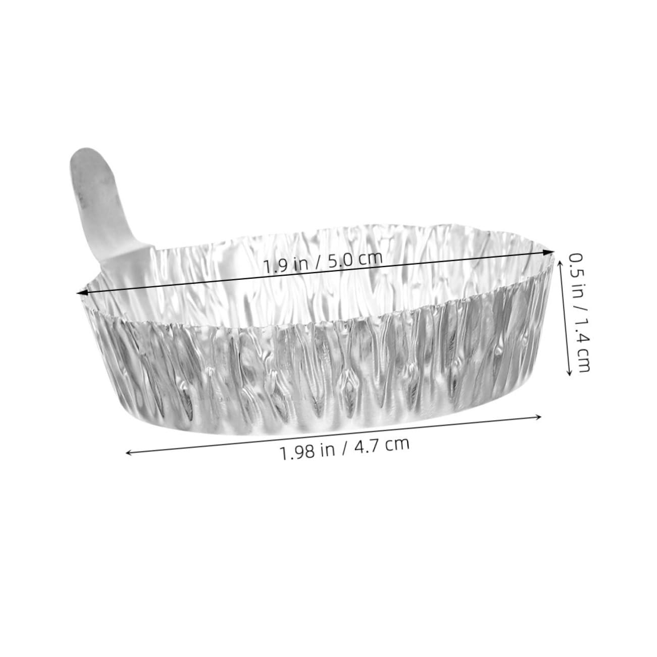IWOWHERO 100pcs Aluminum Weighing Dish Handle Sturdy Aluminum Small Weighing Boat for Laboratory Accurate Measurement of Powders Liquids